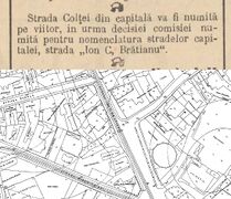 "Evenimentul" din 8 noiembrie 1896 și detaliu din planul de la 1911