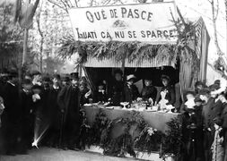 Grădina Cișmigiu,Oue de Pasce - Luați că nu se sparce, Foto: Franz Duschek 1875.